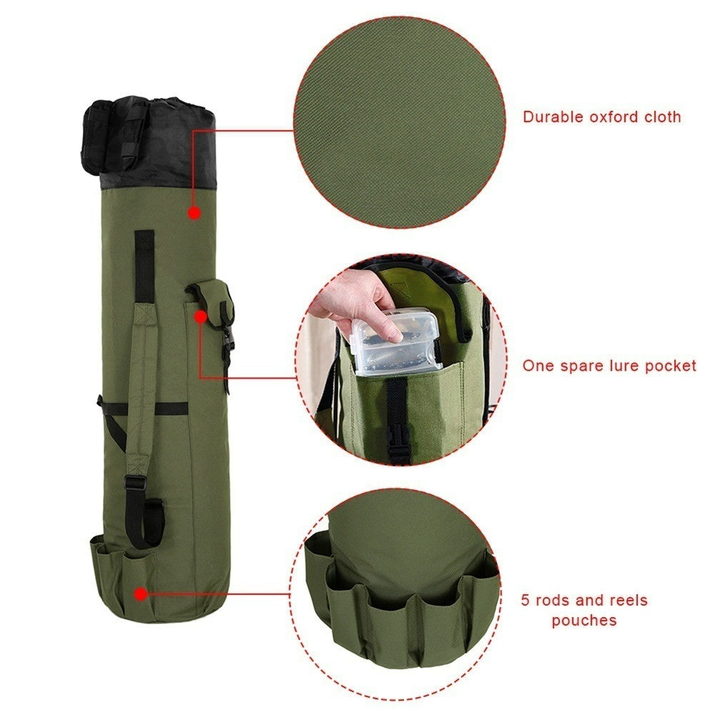 Fishing rod storage reel bag