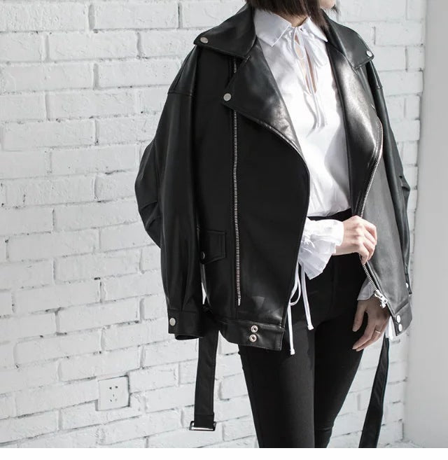 Leather Jacket Student Motorcycle