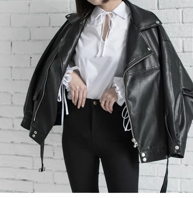 Leather Jacket Student Motorcycle