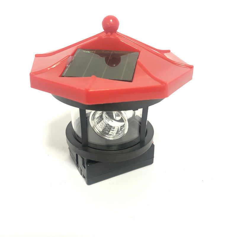 Solar Rotating Lighthouse Outdoor