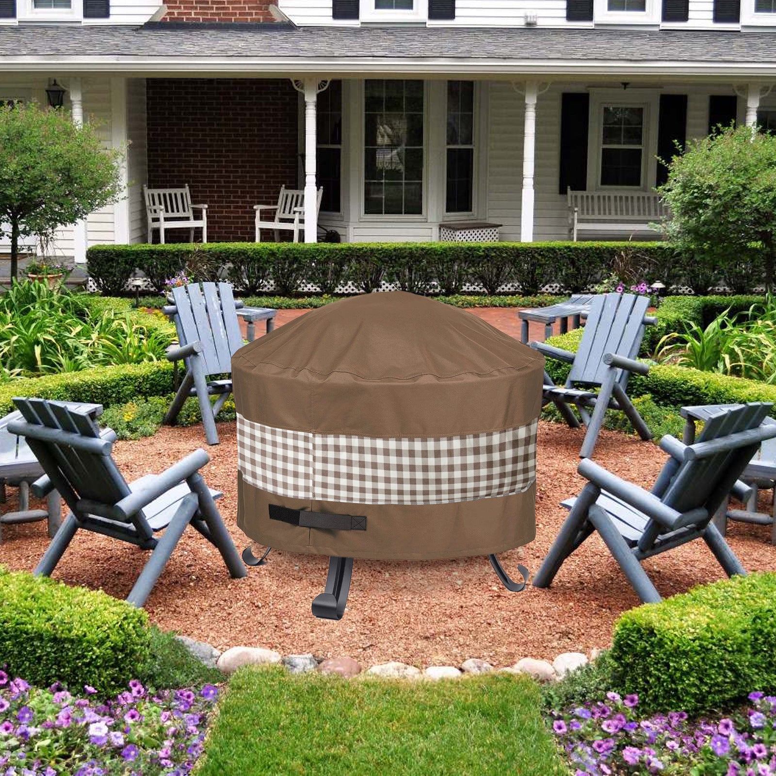 Outdoor Round Fire Pit Cover