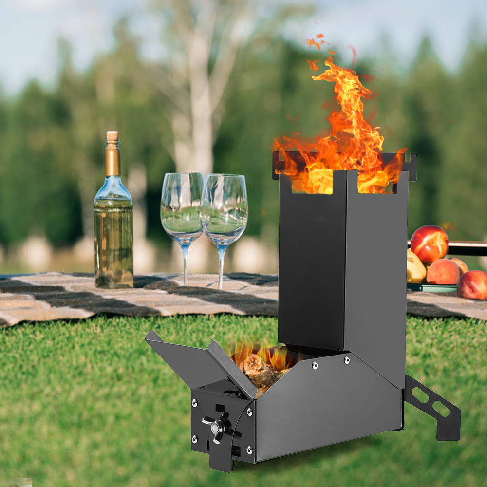 Folding Camping BBQ Wood Stove