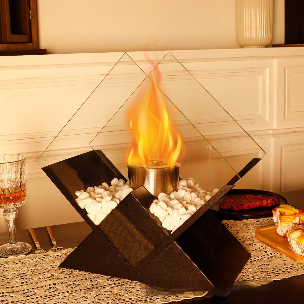 Diamond Indoor Fireplace Light