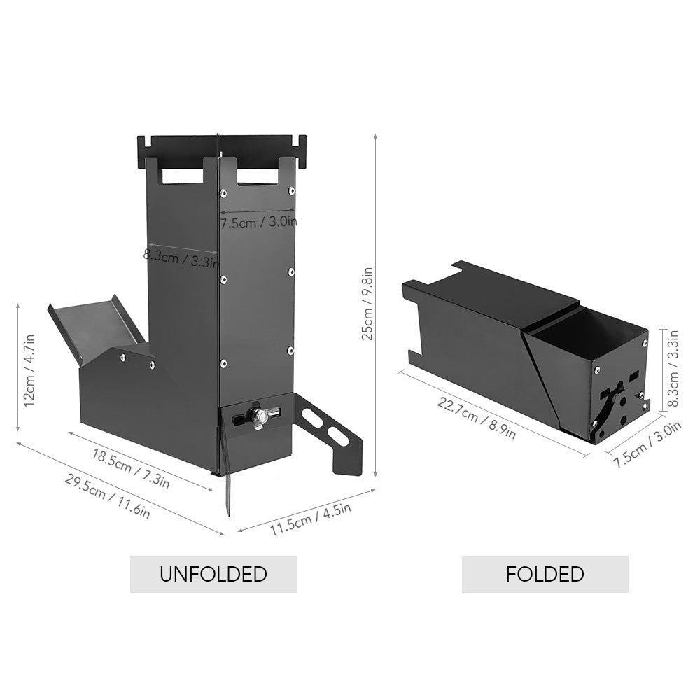 Folding Camping BBQ Wood Stove