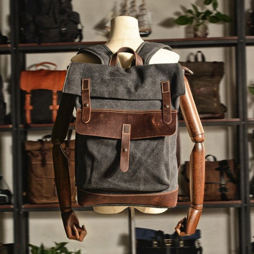 Canvas Backpack For Outdoor Travel