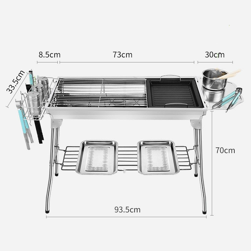 Outdoor Portable Steel Grill